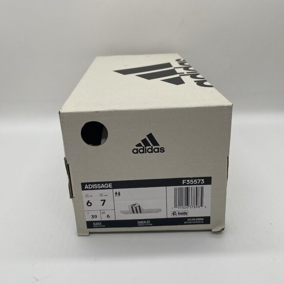 Adidas Adissage Slides Shoes Mens Size 6 Womens 7 F35573 Massage Sandals - Picture 6 of 7
